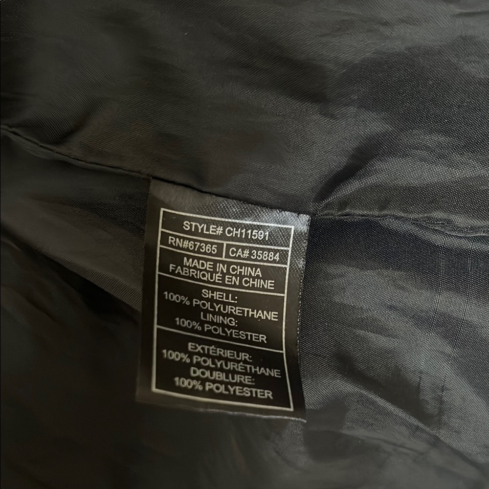 Faux Leather Moto Vest Small - Picture 6 of 7